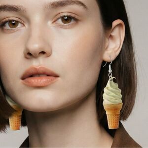 NWT Set of 2 Novelty Earrings - Acrylic Design Snack Dangle Earrings